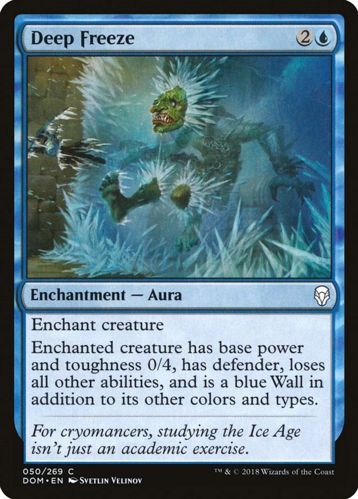 2018 Magic: The Gathering: Dominaria (DOM) - Deep Freeze (#50, Common) (, Near Mint)