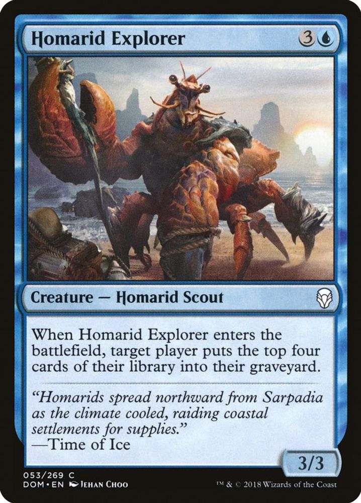 2018 Magic: The Gathering: Dominaria (DOM) - Homarid Explorer (#53, Common) (, Near Mint)
