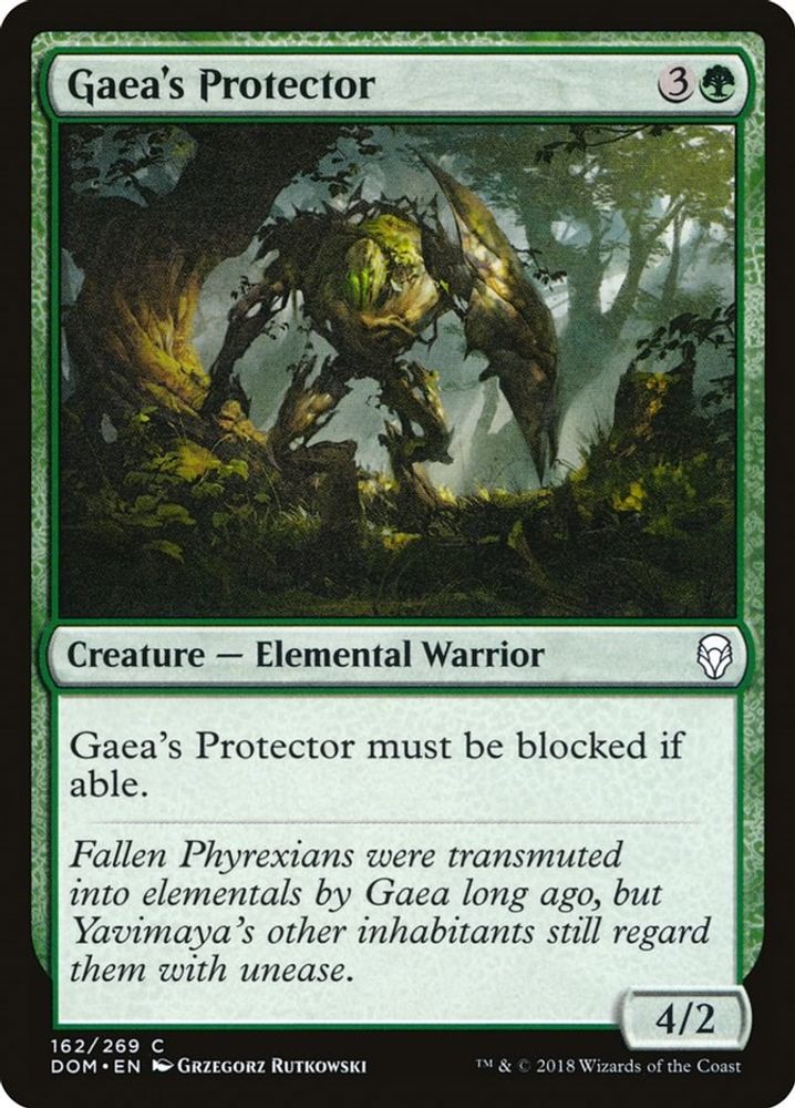 2018 Magic: The Gathering: Dominaria (DOM) - Gaeas Protector (#162, Common) (, Near Mint)