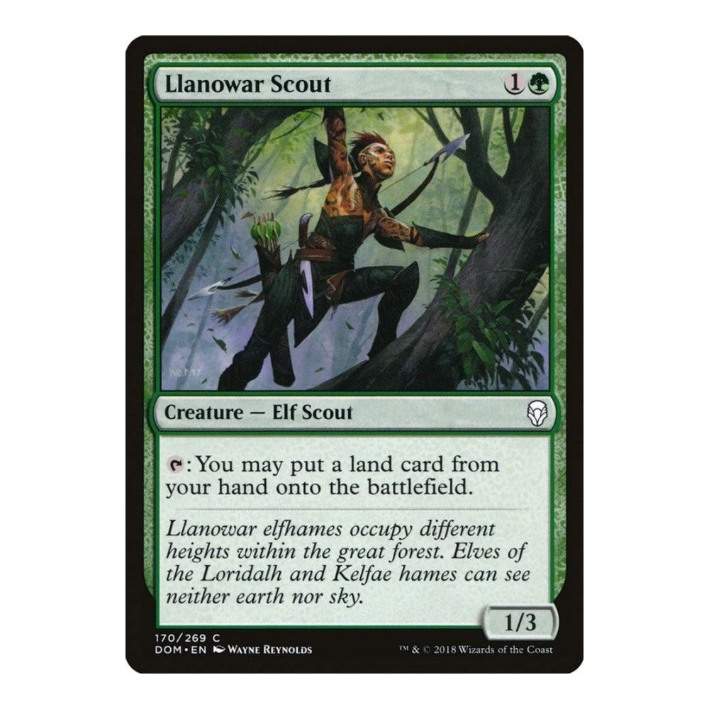 2018 Magic: The Gathering: Dominaria (DOM) - Llanowar Scout (#170, Common) (, Near Mint)