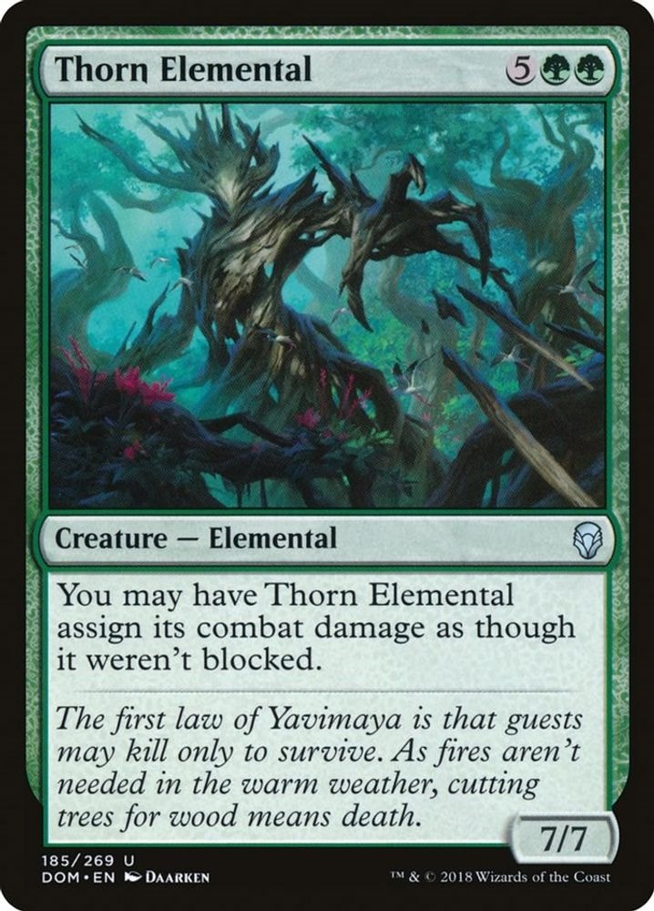 2018 Magic: The Gathering: Dominaria (DOM) - Thorn Elemental (#185, Uncommon) (, Near Mint)