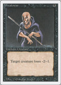 1994 Magic: The Gathering: Revised Edition (3ED) - Weakness (#136, Common) (, Near Mint)