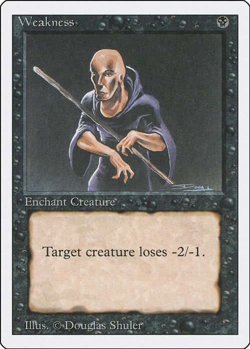 1994 Magic: The Gathering: Revised Edition (3ED) - Weakness (#136, Common) (, Near Mint)