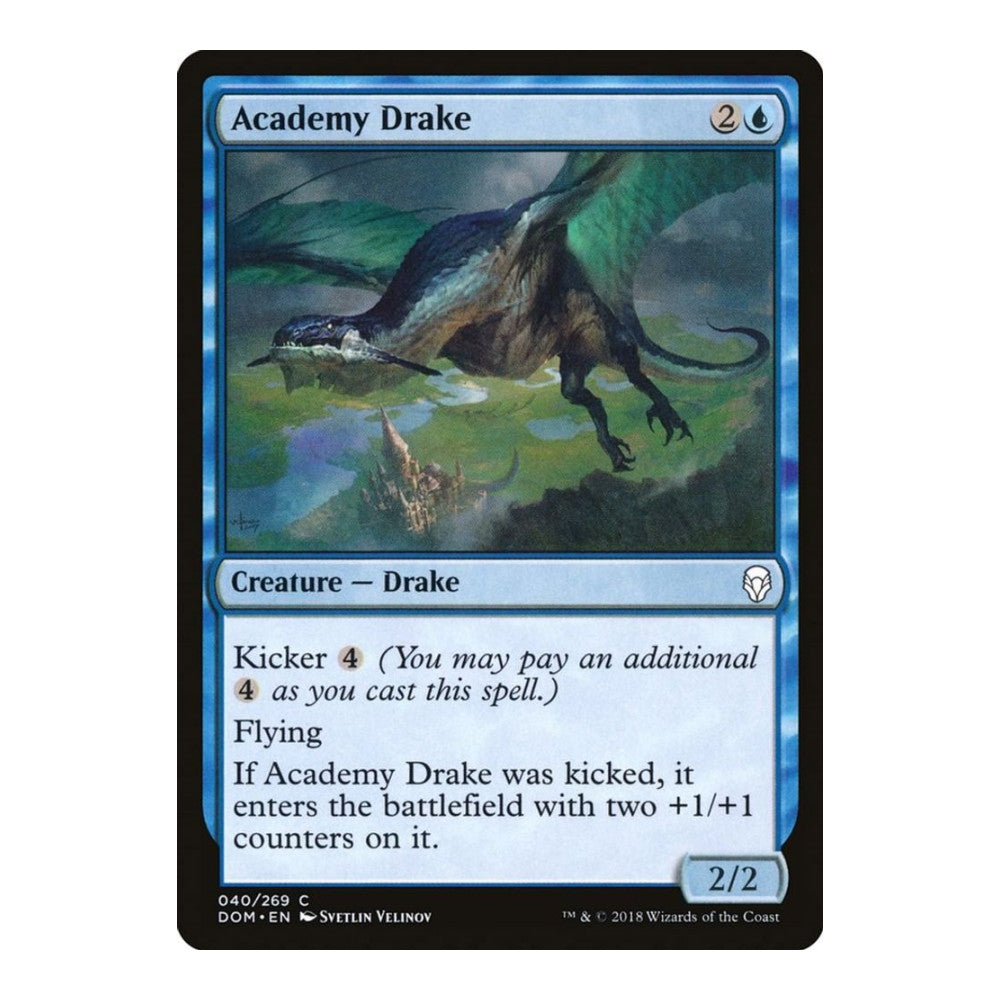 2018 Magic: The Gathering: Dominaria (DOM) - Academy Drake (#40, Common) (, Near Mint)