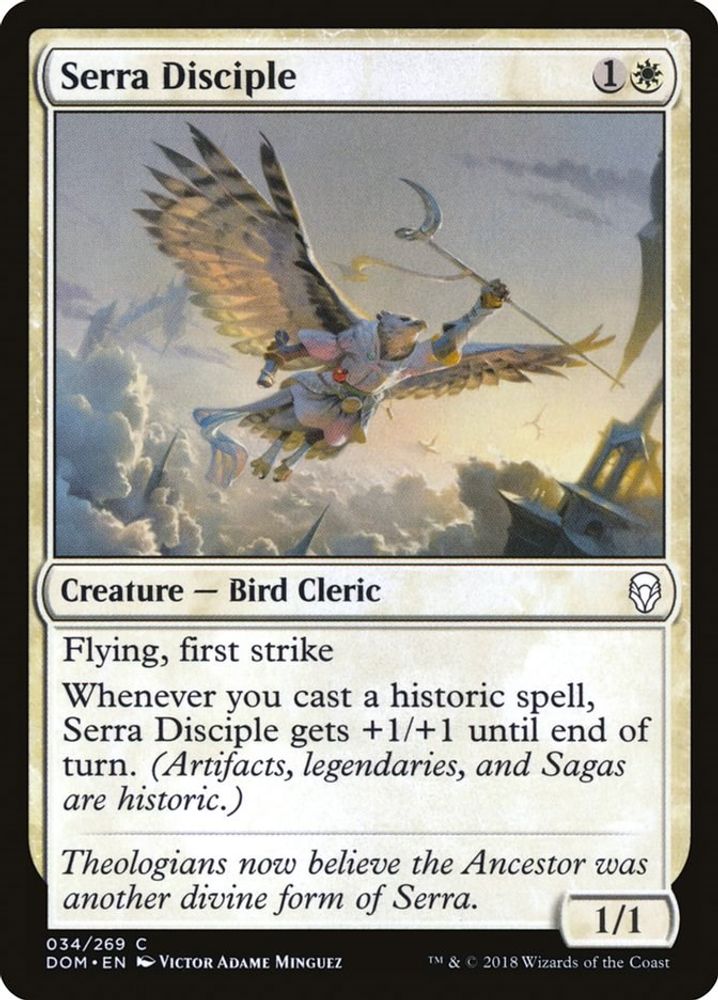2018 Magic: The Gathering: Dominaria (DOM) - Serra Disciple (#34, Common) (, Near Mint)