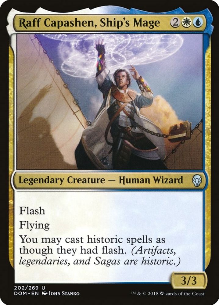 2018 Magic: The Gathering: Dominaria (DOM) - Raff Capashen Ships Mage (#202, Uncommon) (, Near Mint)