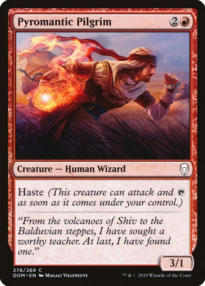 2018 Magic: The Gathering: Dominaria (DOM) - Pyromantic Pilgrim (#278, Common) (, Near Mint)