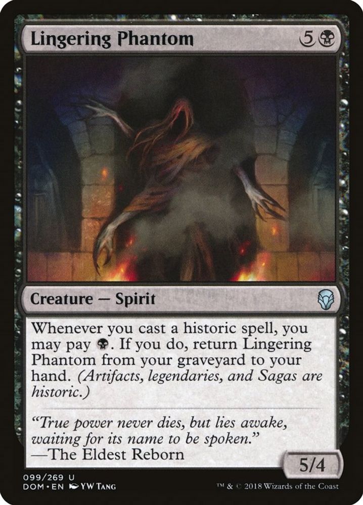 2018 Magic: The Gathering: Dominaria (DOM) - Lingering Phantom (#99, Uncommon) (, Near Mint)