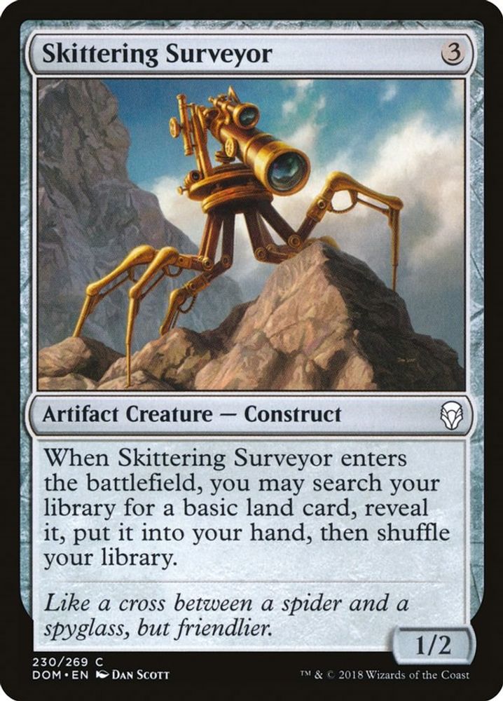 2018 Magic: The Gathering: Dominaria (DOM) - Skittering Surveyor (#230, Common) (, Near Mint)