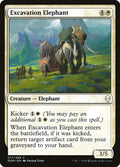 2018 Magic: The Gathering: Dominaria (DOM) - Excavation Elephant (#17, Common) (, Near Mint)
