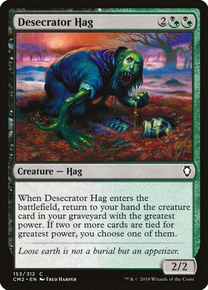 2018 Magic: The Gathering: Commander Anthology Volume II (CM2) - Desecrator Hag (#153, Common) (, Near Mint)