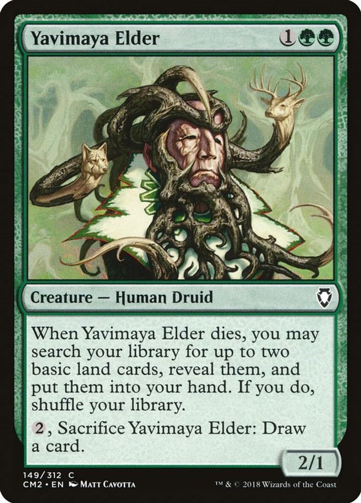 2018 Magic: The Gathering: Commander Anthology Volume II (CM2) - Yavimaya Elder (#149, Common) (, Near Mint)
