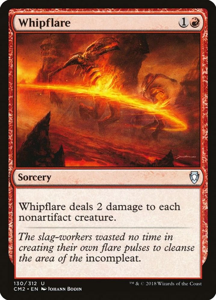 2018 Magic: The Gathering: Commander Anthology Volume II (CM2) - Whipflare (#130, Uncommon) (, Near Mint)