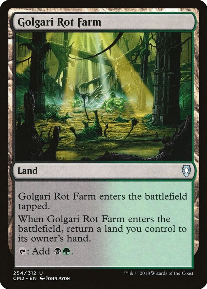 2018 Magic: The Gathering: Commander Anthology Volume II (CM2) - Golgari Rot Farm (#254, Uncommon) (, Near Mint)