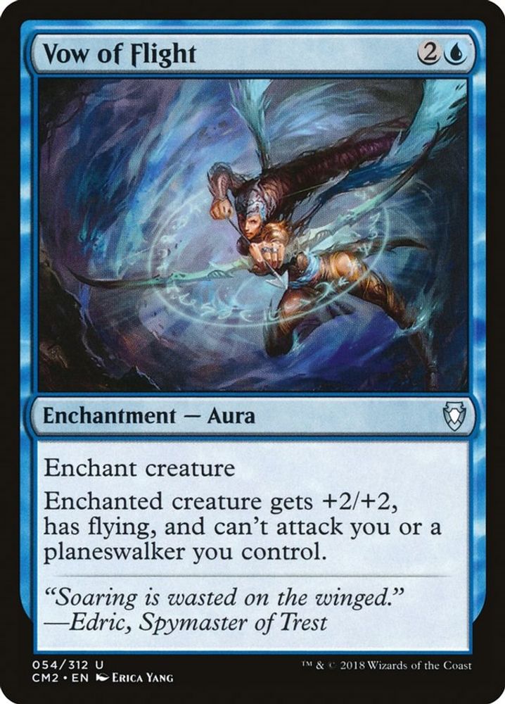 2018 Magic: The Gathering: Commander Anthology Volume II (CM2) - Vow of Flight (#54, Uncommon) (, Near Mint)