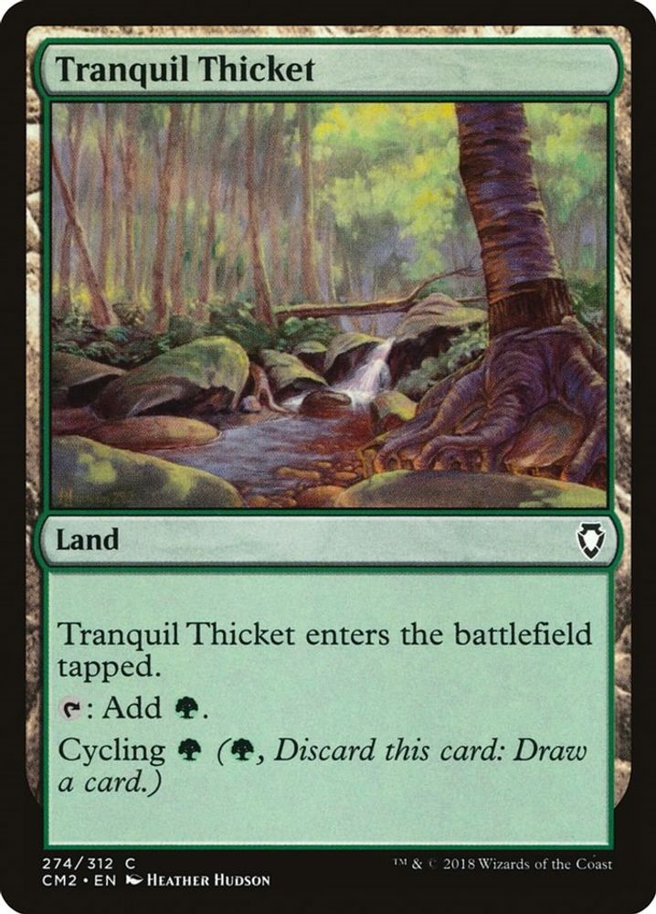 2018 Magic: The Gathering: Commander Anthology Volume II (CM2) - Tranquil Thicket (#274, Common) (, Near Mint)