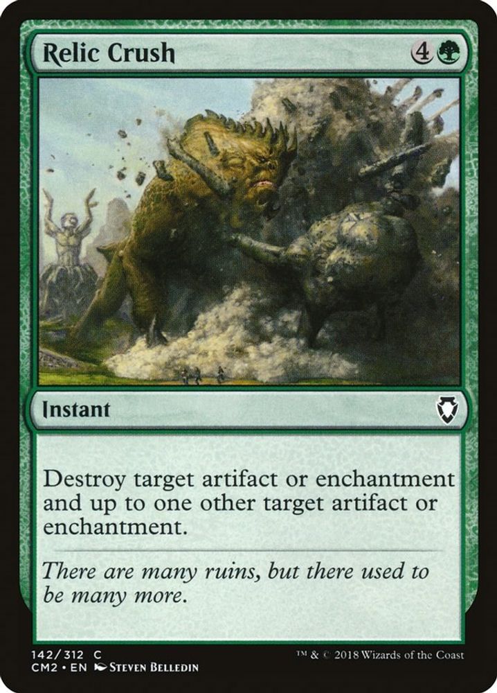 2018 Magic: The Gathering: Commander Anthology Volume II (CM2) - Relic Crush (#142, Common) (, Near Mint)