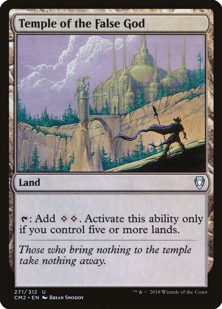 2018 Magic: The Gathering: Commander Anthology Volume II (CM2) - Temple of the False God 271 (#271, Uncommon) (, Near Mint)