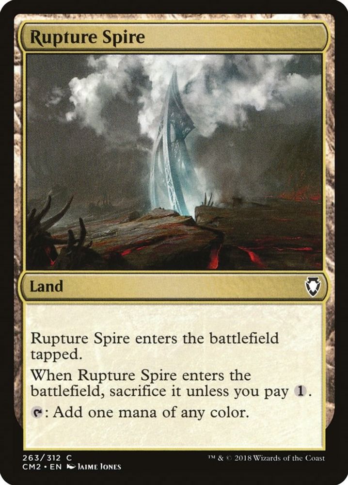 2018 Magic: The Gathering: Commander Anthology Volume II (CM2) - Rupture Spire (#263, Common) (, Near Mint)
