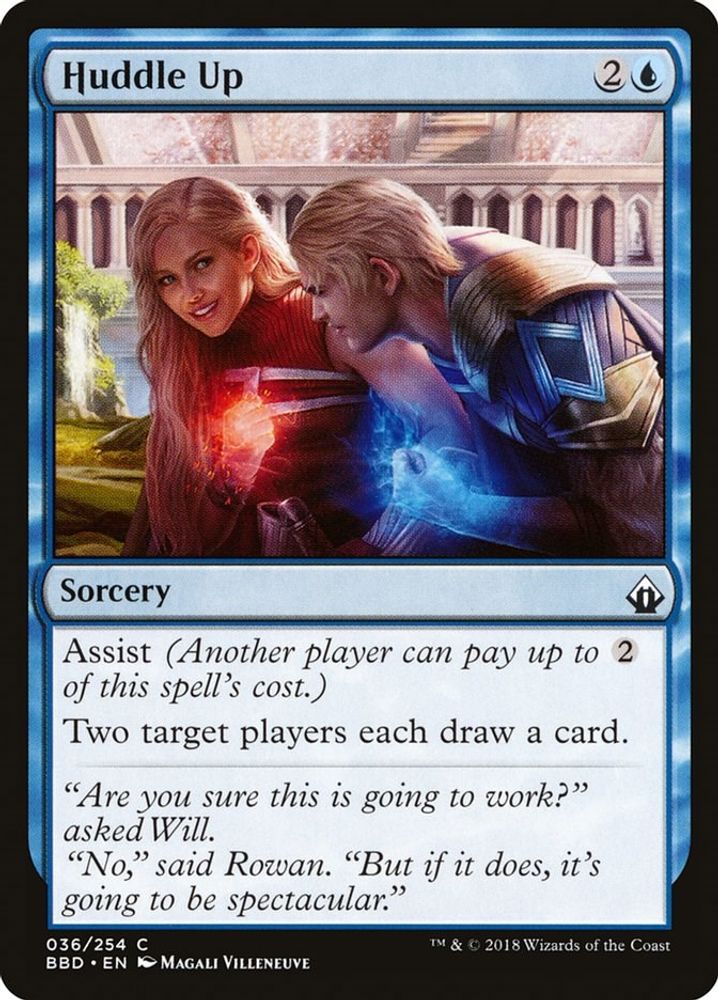 2018 Magic: The Gathering: Battlebond (BBD) - Huddle Up (#36, Common) (, Near Mint)