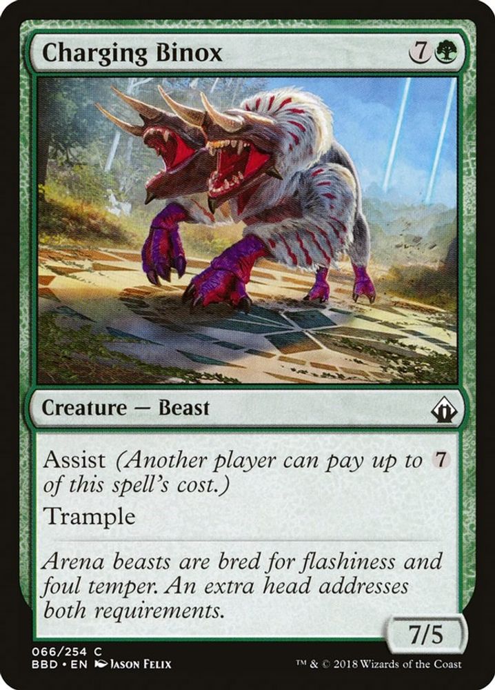 2018 Magic: The Gathering: Battlebond (BBD) - Charging Binox (#66, Common) (, Near Mint)