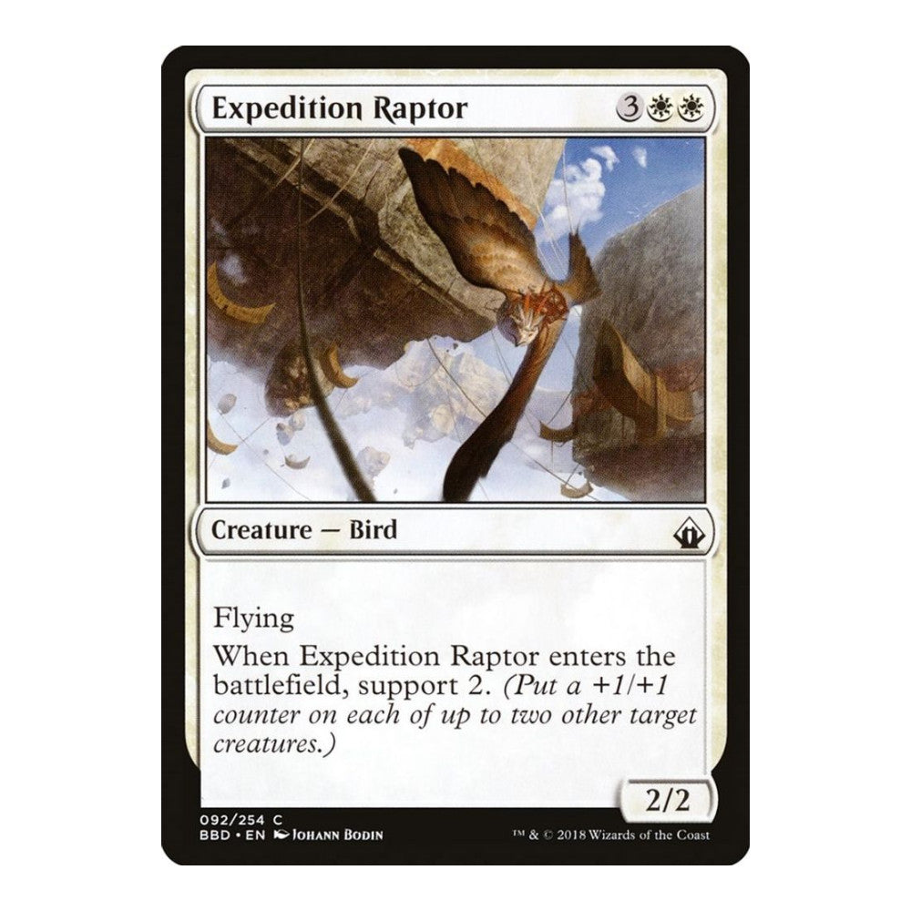 2018 Magic: The Gathering: Battlebond (BBD) - Expedition Raptor (#92, Common) (, Near Mint)