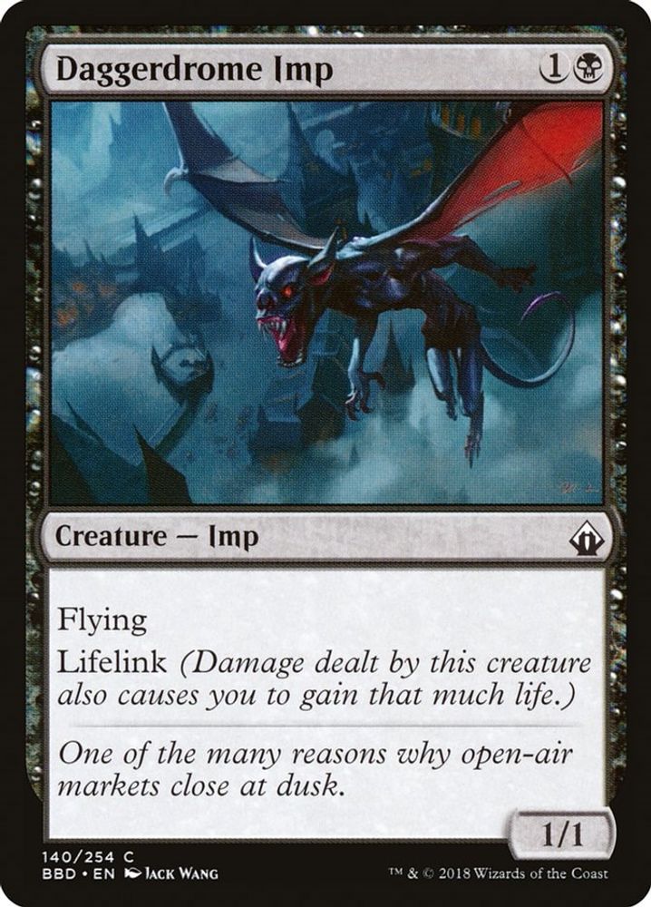 2018 Magic: The Gathering: Battlebond (BBD) - Daggerdrome Imp (#140, Common) (, Near Mint)