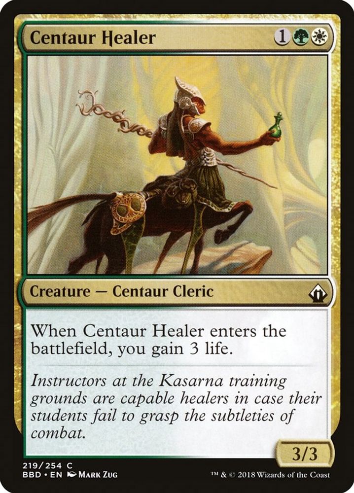 2018 Magic: The Gathering: Battlebond (BBD) - Centaur Healer (#219, Common) (, Near Mint)