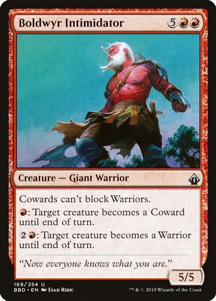2018 Magic: The Gathering: Battlebond (BBD) - Boldwyr Intimidator (#169, Uncommon) (, Near Mint)