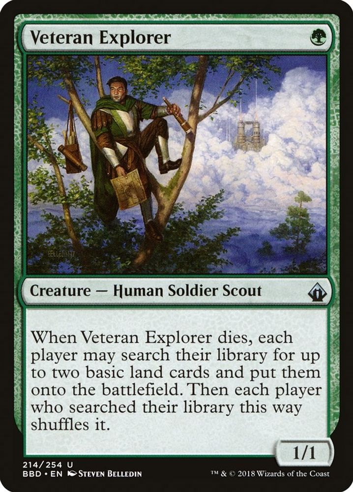2018 Magic: The Gathering: Battlebond (BBD) - Veteran Explorer (#214, Uncommon) (, Near Mint)