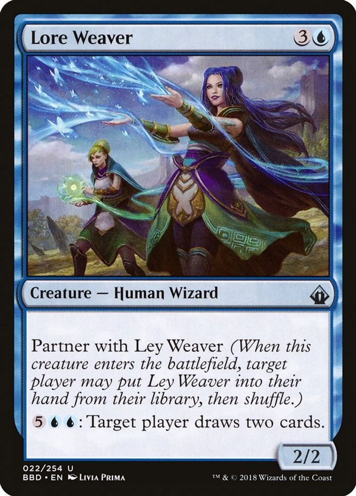2018 Magic: The Gathering: Battlebond (BBD) - Lore Weaver (#22, Uncommon) (, Near Mint)