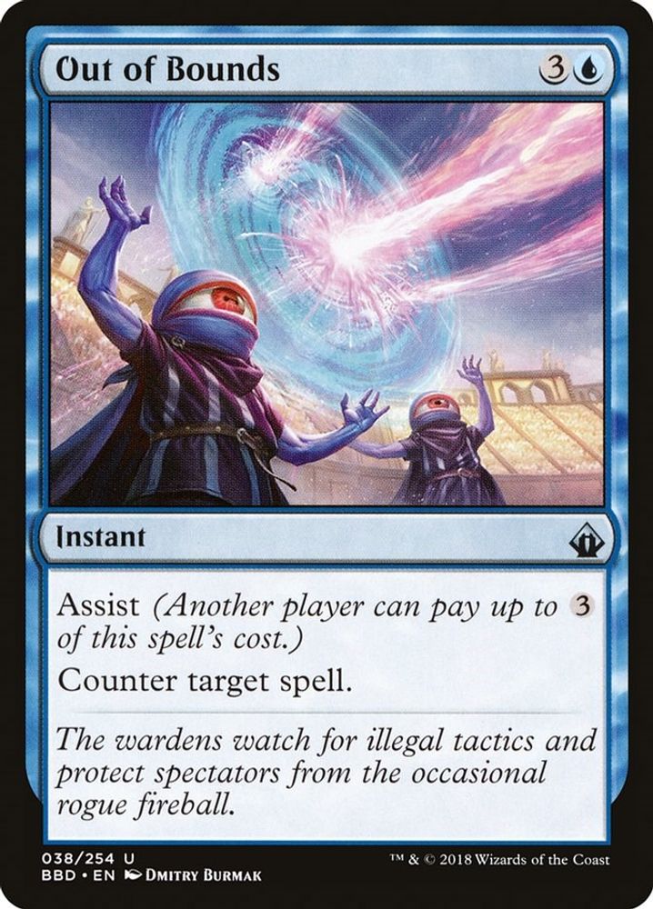 2018 Magic: The Gathering: Battlebond (BBD) - Out of Bounds (#38, Uncommon) (, Near Mint)