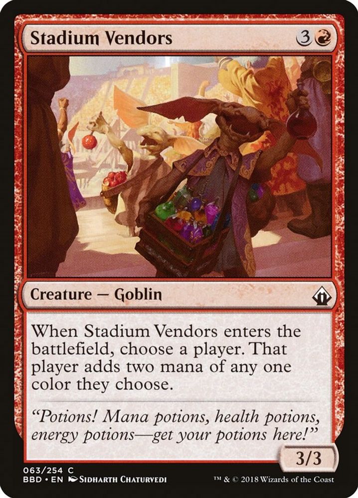 2018 Magic: The Gathering: Battlebond (BBD) - Stadium Vendors (#63, Common) (, Near Mint)