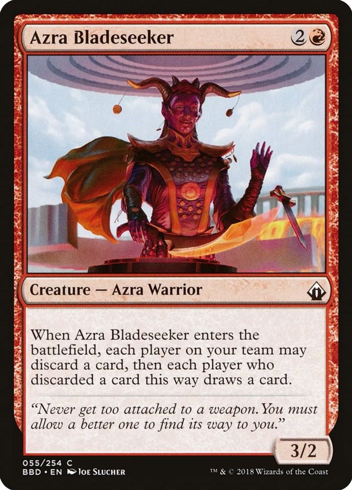 2018 Magic: The Gathering: Battlebond (BBD) - Azra Bladeseeker (#55, Common) (, Near Mint)