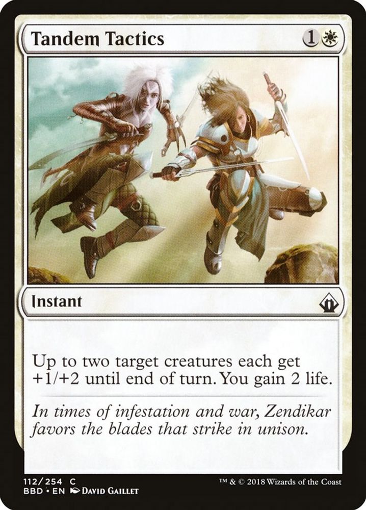2018 Magic: The Gathering: Battlebond (BBD) - Tandem Tactics (#112, Common) (, Near Mint)