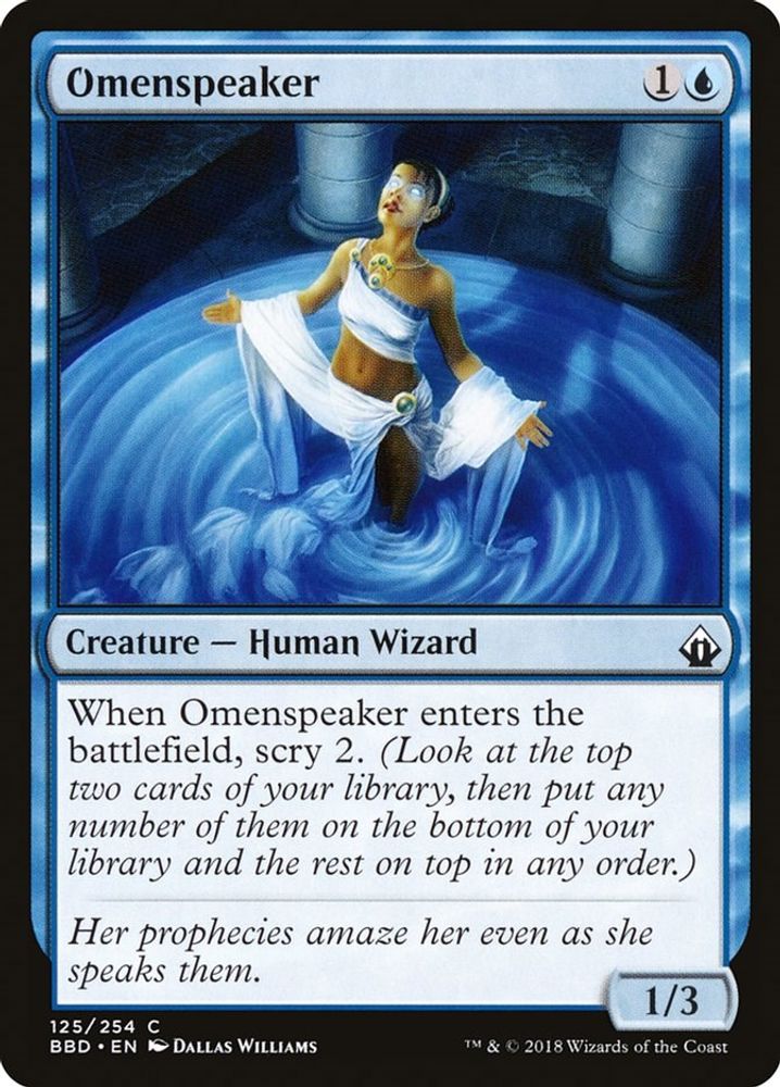 2018 Magic: The Gathering: Battlebond (BBD) - Omenspeaker (#125, Common) (, Near Mint)