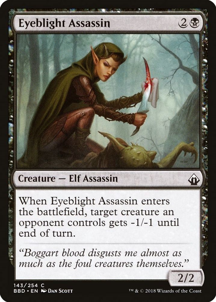 2018 Magic: The Gathering: Battlebond (BBD) - Eyeblight Assassin (#143, Common) (, Near Mint)