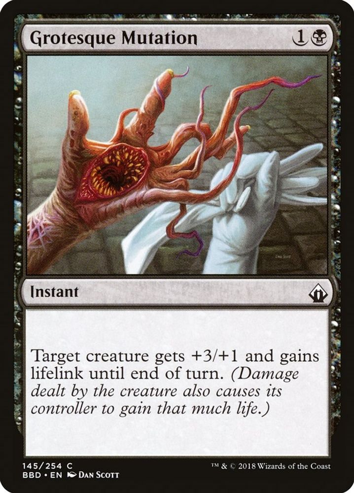 2018 Magic: The Gathering: Battlebond (BBD) - Grotesque Mutation (#145, Common) (, Near Mint)