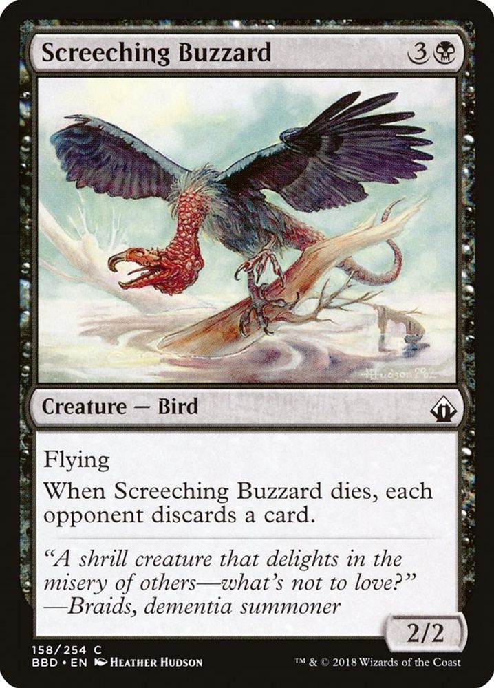 2018 Magic: The Gathering: Battlebond (BBD) - Screeching Buzzard (#158, Common) (, Near Mint)