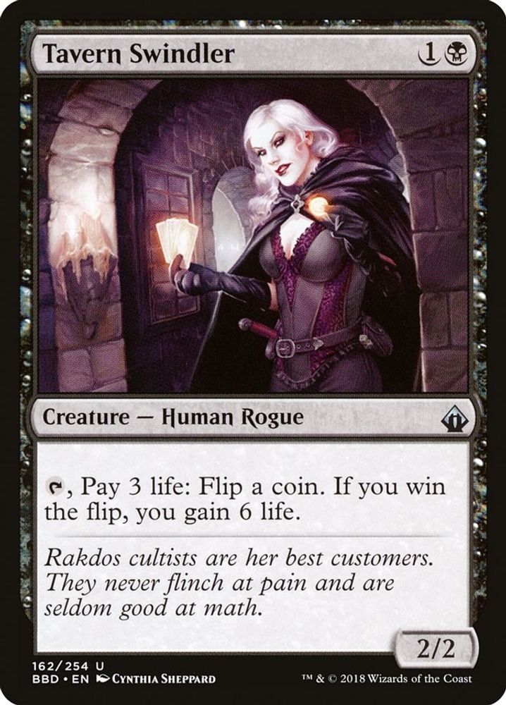 2018 Magic: The Gathering: Battlebond (BBD) - Tavern Swindler (#162, Uncommon) (, Near Mint)