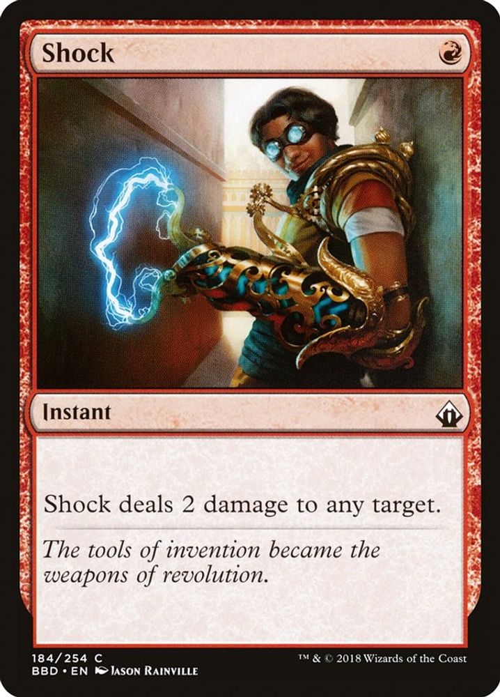 2018 Magic: The Gathering: Battlebond (BBD) - Shock (#184, Common) (, Near Mint)