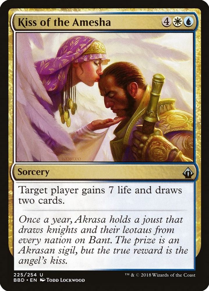 2018 Magic: The Gathering: Battlebond (BBD) - Kiss of the Amesha (#225, Uncommon) (, Near Mint)