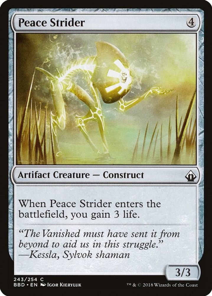 2018 Magic: The Gathering: Battlebond (BBD) - Peace Strider (#243, Common) (, Near Mint)