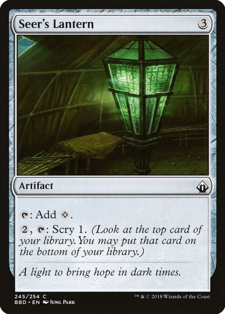 2018 Magic: The Gathering: Battlebond (BBD) - Seers Lantern (#245, Common) (, Near Mint)