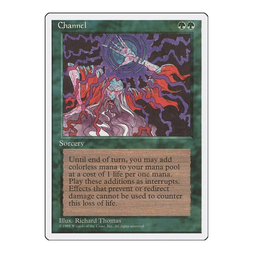 1995 Magic: The Gathering: Fourth Edition (4ED) - Channel (#236, Uncommon) (, Near Mint)