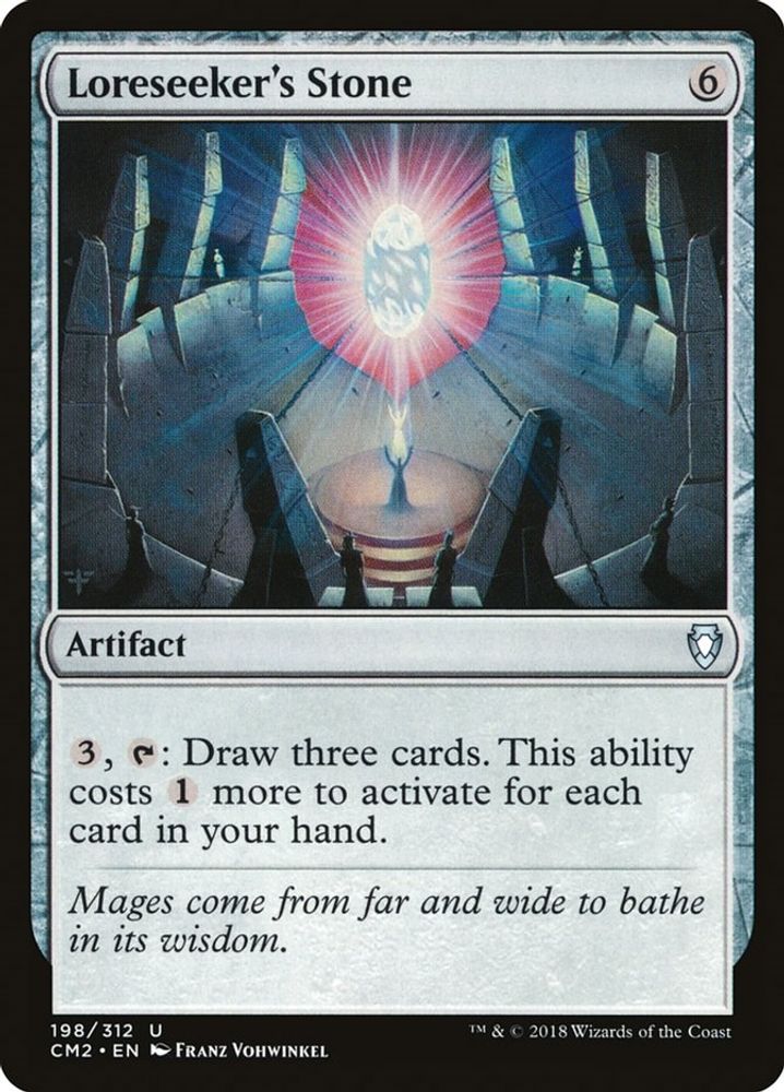 2018 Magic: The Gathering: Commander Anthology Volume II (CM2) - Loreseekers Stone (#198, Uncommon) (, Near Mint)
