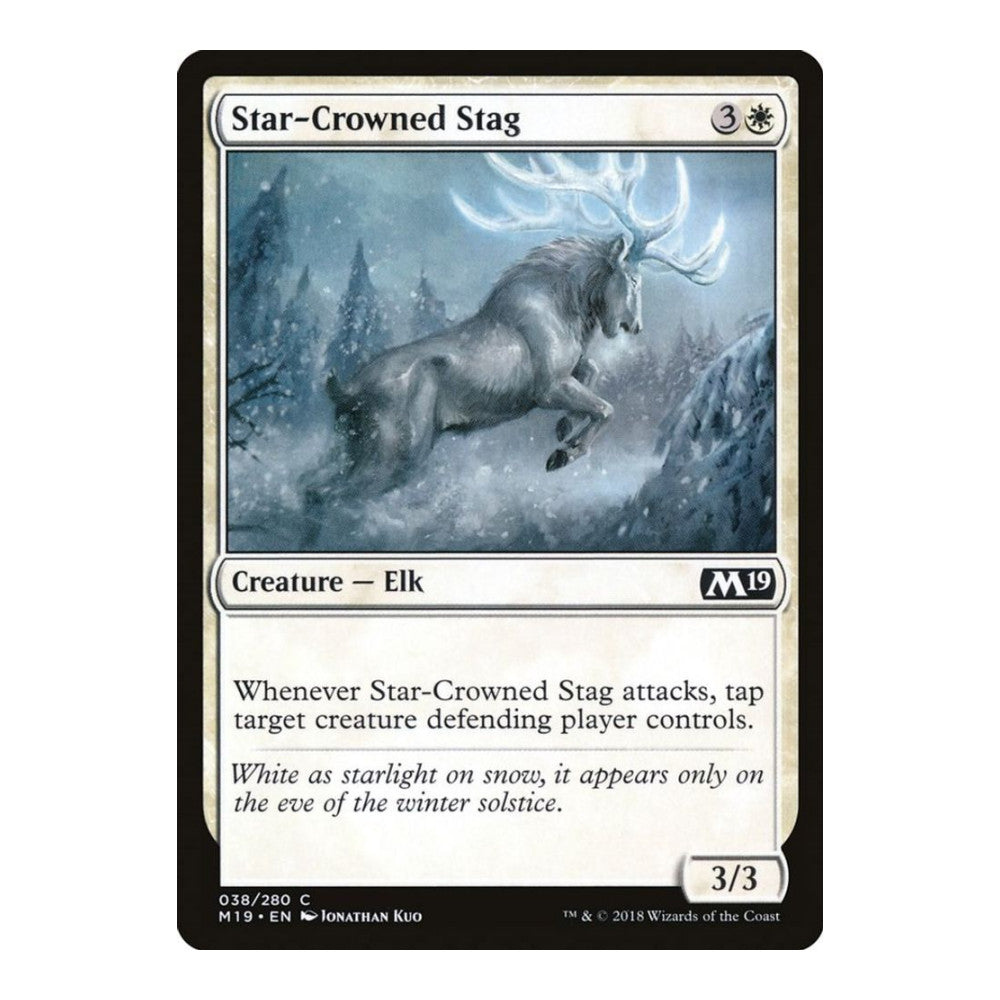 2018 Magic: The Gathering: Core Set 2019 (M19) - Star Crowned Stag (#38, Common) (, Near Mint)