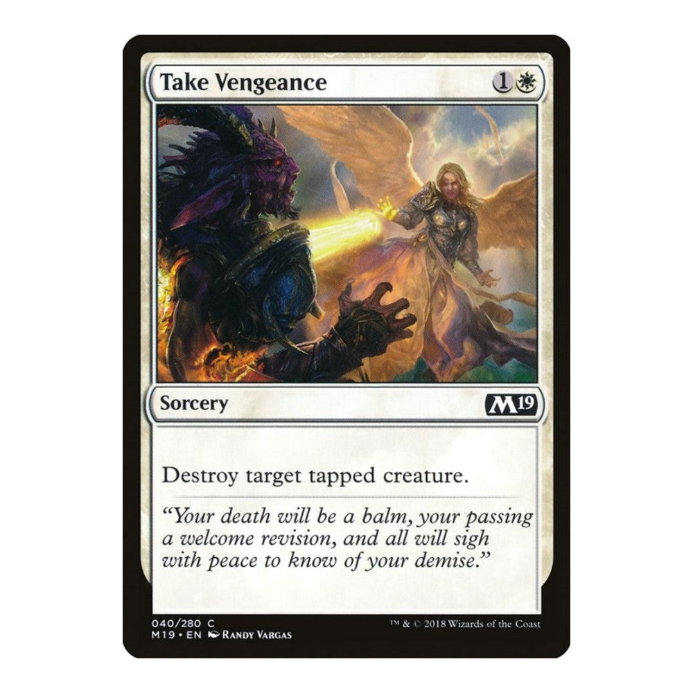 2018 Magic: The Gathering: Core Set 2019 (M19) - Take Vengeance (#40, Common) (, Near Mint)