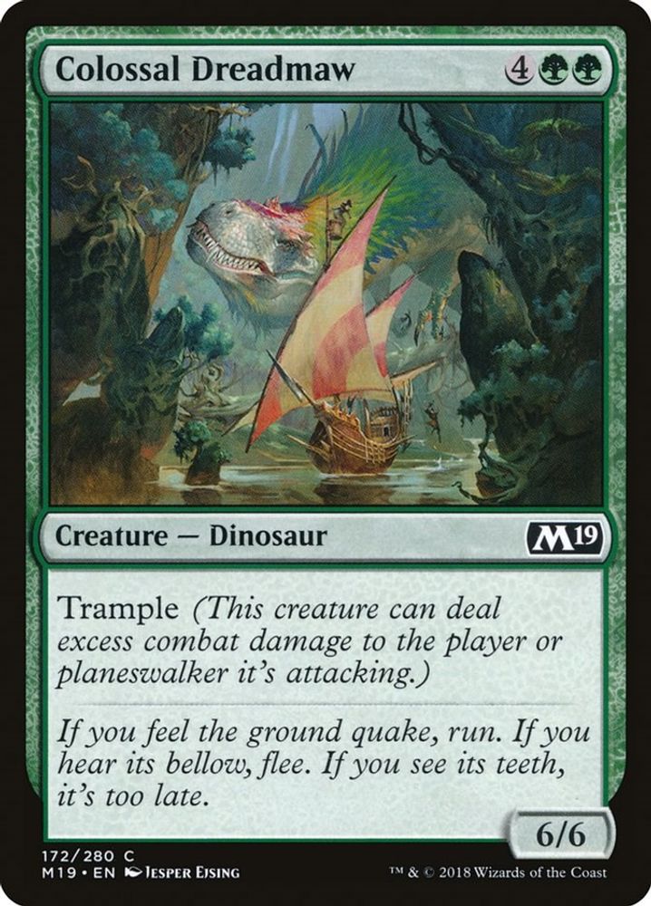 2018 Magic: The Gathering: Core Set 2019 (M19) - Colossal Dreadmaw (#172, Common) (, Near Mint)