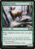 2018 Magic: The Gathering: Core Set 2019 (M19) - Highland Game (#188, Common) (, Near Mint)